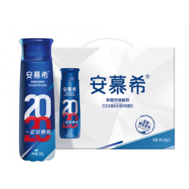 安慕希高端暢飲原味酸奶（230g*10瓶/箱）