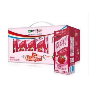 蒙牛真果粒草莓(250g*12)（箱）