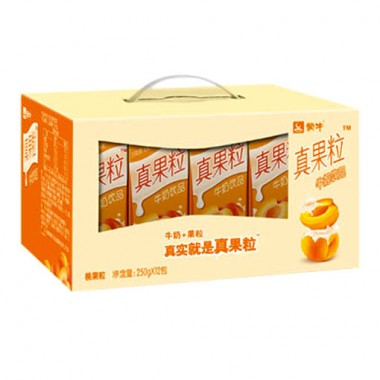 蒙牛真果粒黃桃(250g*12)(箱）